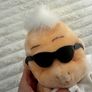 Playmakers Animals rare Baby in glasses approx. 20 cm. no eyes Dirty Plush Please look at the pictures Image 3