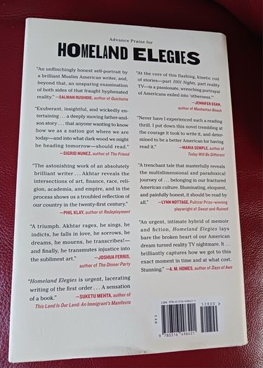 Ayad Aktar / Homeland Elegies/ A Novel/ 2020 / 1st edition