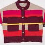 Next Multi-Colored Colorblock Striped Knit Button-Up Cardigan Size S Image 8
