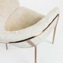 Armchair Runnie fur white steel Image 6