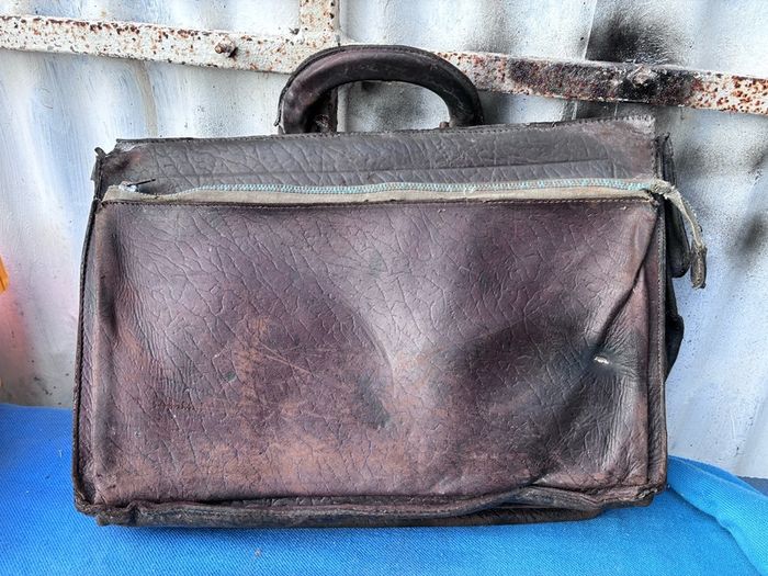 Vintage leather briefcase