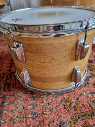 Ludwig 3 ply 70s Butcher Block and LM402 6.5 Supraphonic Snare - Blue Olive Drums Kit Led Zeppelin