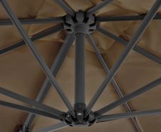 Cantilever Umbrella with Aluminium Pole Taupe 250x250 cm