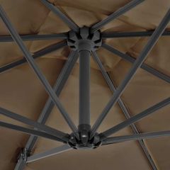 Cantilever Umbrella with Aluminium Pole Taupe 250x250 cm