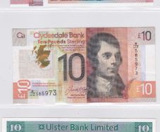 3 x stg10 Scotland/N.Ireland notes