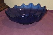 Vintage Cobalt Blue Fruit Bowl