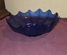 Vintage Cobalt Blue Fruit Bowl