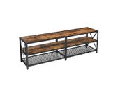 TV cabinet, TV table, Lowboard for TVs up to 60 inches, TV cabinet with shelves, Steel frame, TV shelf for living room,