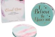Cloud Nine Unicorn Double Sided Compact Mirror with 2 Varied Magnifications. Free Postage!
