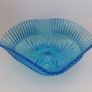 Vintage Blue Glass Bowl Image 2