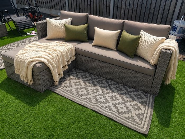 Ratan garden sofa