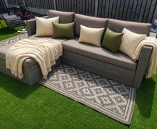 Ratan garden sofa