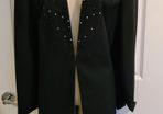 Jacques Vert Black Sequined Dressy blazer Size 18