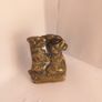 Vintage brass door knocker Two dogs antique great gift present beautiful art deco knocker Image 2