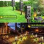 Solar Lights Outdoor, 6 Pack Garden Lights Solar Powered with Warm White LED Lights, Waterproof Solar Ornament Lights for Patio, Yard, Pathway Image 3