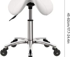 Hydraulic Saddle Salon Stool  Adjustable Height