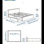IKEA MALM super king bed with storage drawers Image 2