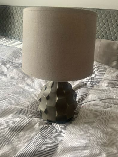 grey bedside lamps