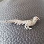 pheasant brooch vintage Image 3