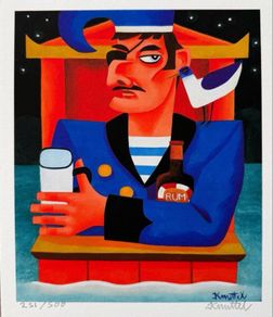 Graham Knuttel RARE print - Rum Punch (2017): Ed. 500