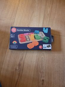 wooden number blocks