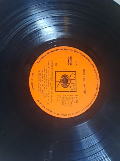 Vinyl.Blood Sweat and Tears.