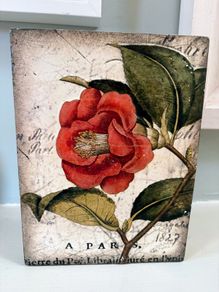 Sid Dickens memory block - Red Camellia T-404