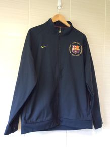 FC Barcelona Jacket. Official 50 Years At Camp Nou Mens Nike Presentation Jacket. Original From The Time. Not A Modern Day Remake.