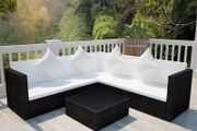 Garden Rattan - Free Delivery Semi Circle With Coffee Table