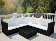 main image for ad Garden Rattan - Free Delivery Semi Circle With Coffee Table