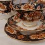 Fabulous Vintage Collectable Royal Albert Bone China Teaset for Four in the Stunning Pattern, Heirloom, Imari Style in Indigo Blue, Rust and Gilt, Mint/ Cabinet Condition Image 3
