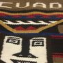 Vintage hand woven wool hanging tapestry from Ecuador Image 2