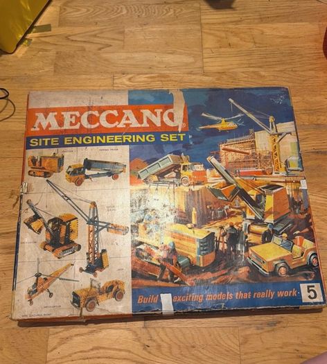 Vintage Meccano Site Engineering Set No. 5 Boxed with All Manuals & Instructions