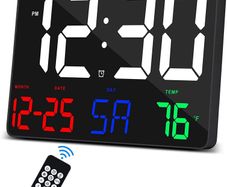 Digital Large LED Display Clock with Calendar and Alarm