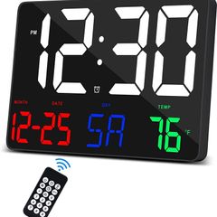 Digital Large LED Display Clock with Calendar and Alarm
