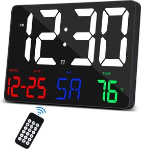 Digital Large LED Display Clock with Calendar and Alarm