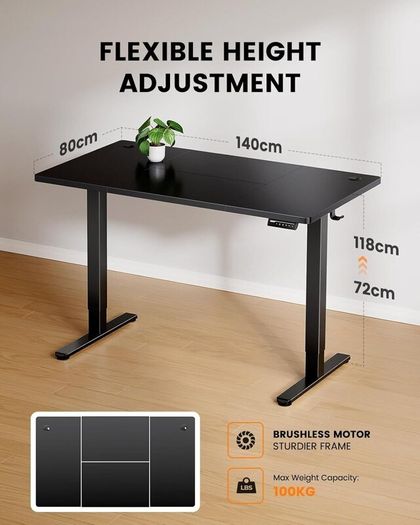 Desk - ErGear Electric Standing Desk-140 x 80 cm