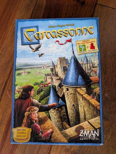 Carcassonne board game + River expansion