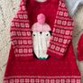 Mamas and Papas Baby Bodysuits and Dress Bundle (winter, Christmas print) 3-6 months Image 3