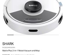 Shark 2 in 1 mop & hoover
