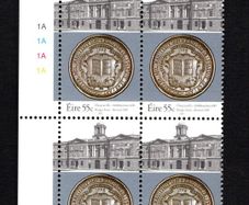2007 Ireland 400th Anniversary of the Revival of the Honourable Society of the Kings Inns Commemorative Stamp Plate Block 1A1A1A1A Mint Never Hinged (MNH)