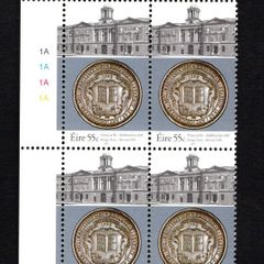 2007 Ireland 400th Anniversary of the Revival of the Honourable Society of the Kings Inns Commemorative Stamp Plate Block 1A1A1A1A Mint Never Hinged (MNH)