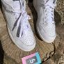 Retro Nike Dunk Low White Leather Cream Gum Image 2