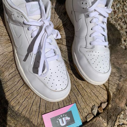 Premium Retro Nike Dunk Low White Cream Gum