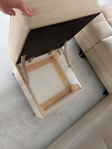 Sofabed and pouffe 266cm x 212cm