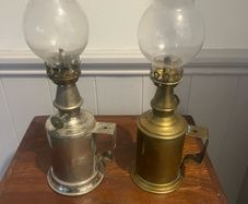 Antique French Oil Lamps