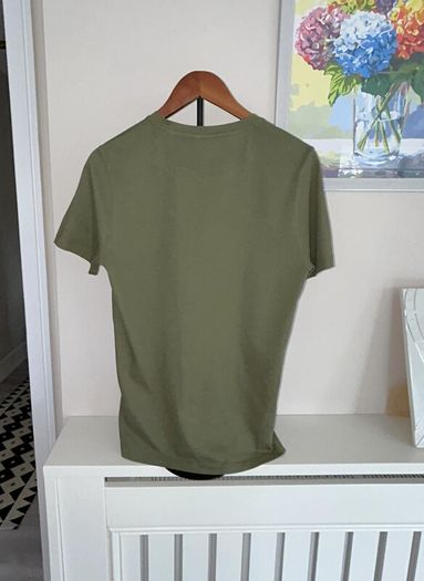 Khaki Green Short Sleeved Crew Neck Tee Shirt from Jack & Jones. Size: Small