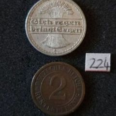 German weimar Republic coins.  (224)