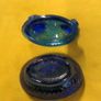 VINTAGE ASIAN COBALT Blue Glass Hen on a Nest Trinket Dish Image 4