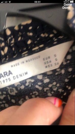 Ladies zara dress size S